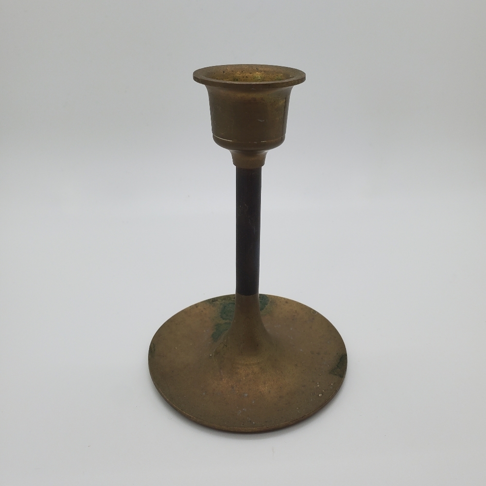 Vintage Leonard Silver MFG Co. Solid Brass Candlestick